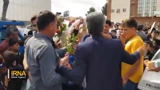 استقبال گرم بجنوردی‌ ها از کونگ‌ فوکار قهرمان رقابت‌ های ارمنستان