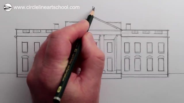 چگونه نقاشی خانه سفید را طراحی کنیم؟