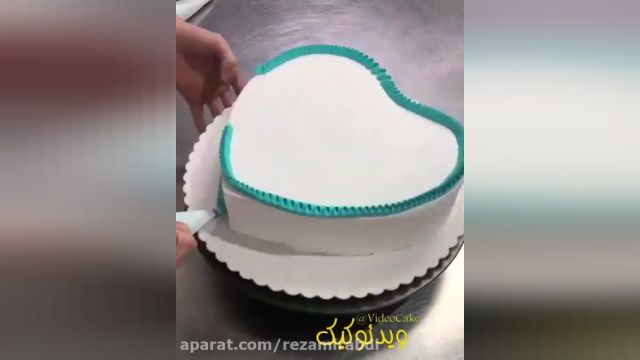 ایده تزیین کیک مجلسی برای مهمونی/ کیک قلبی