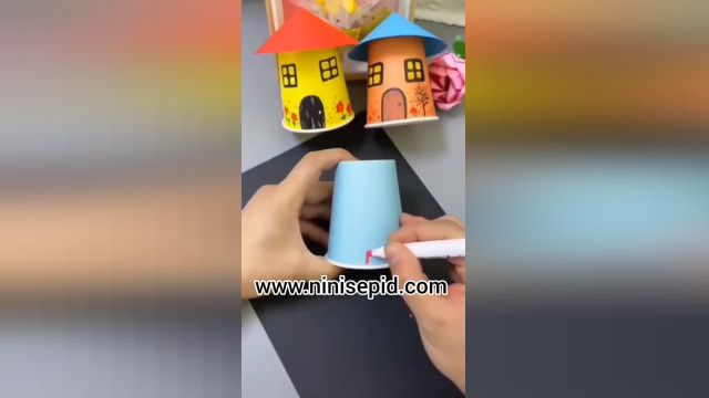 ساخت خانه با لیوان
