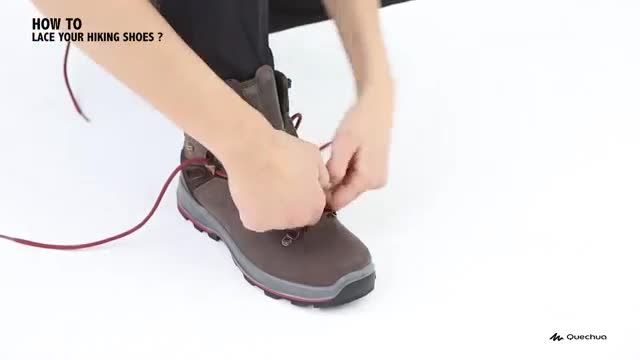 بند کفش کوهنوردی خود را صحیح ببندید