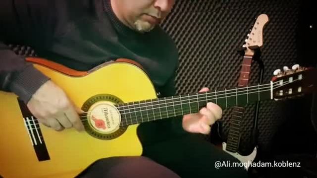 آموزش آهنگ عربی و اسپانیش با گیتار | راغب علامة - أحلى نار