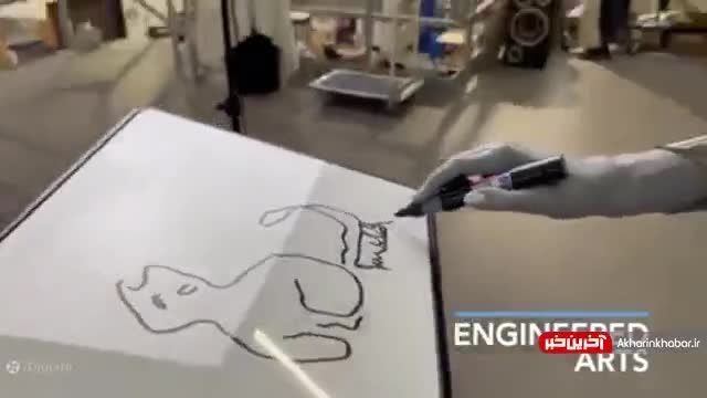 ربات انسان‌ نما | نقاشی‌ کشیدن پیشرفته‌ ترین ربات انسان‌ نمای دنیا را ببینید