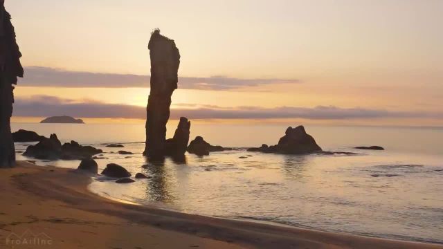 صدای امواج دریا صبحگاهی | محیط آرامش‌ بخش دریای ژاپن