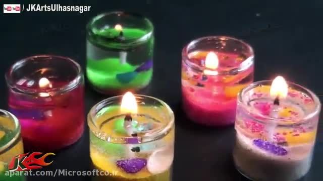 ساخت شمع ژله ای بدون پارافین
