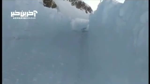 تفریح در برف 4 متری در مرز ترکیه و ایران