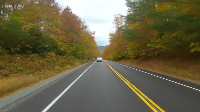 مناظر زیبای پاییزی از جاده‌ های نیوهمپشایر | شاخ و برگ پاییزی نیوانگلند
