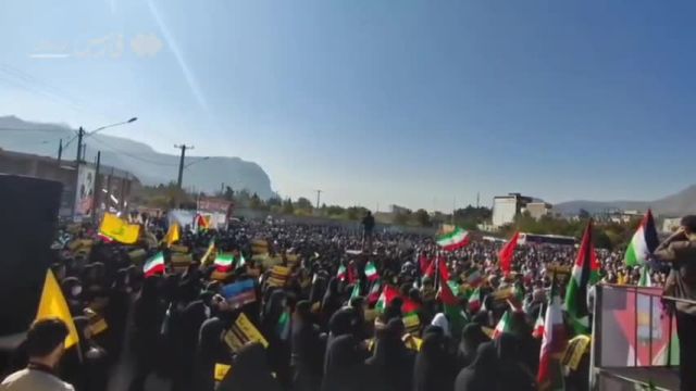 تجمع مردم خرم آباد در حمایت از زنان و کودکان غزه