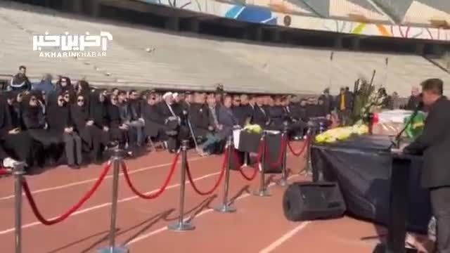 مراسم تشییع پیکر ملیکا محمدی در استادیوم آزادی: گرامی‌داشت از یک قهرمان