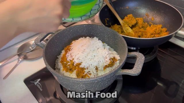 طرز تهیه هویج پلو مجلسی مخصوص پذیرایی از مهمان  | carrot rice recipe