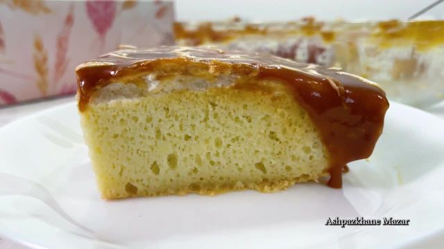 روش پخت کیک شیری بدون روغن خوشمزه و پفکی با دستور افغان ها
