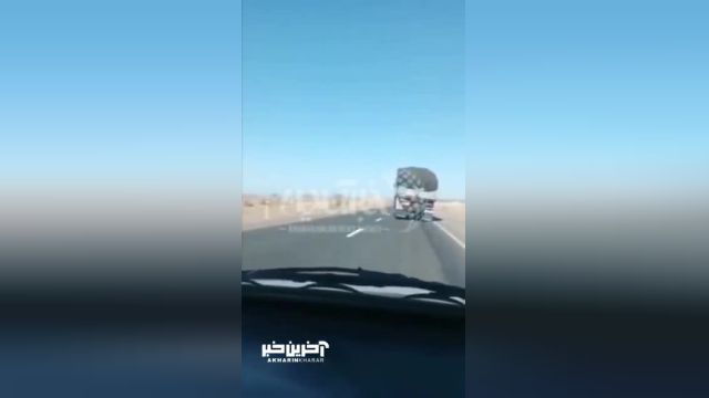 ویدیوی واژگونی کامیون در محور دیهوک
