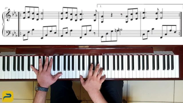 آموزش پیانو با رشیدیان | آهنگ باغ اسرار امیز