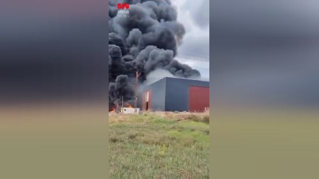 آتش‌سوزی در کارخانه مواد شیمیایی در غرب ترکیه