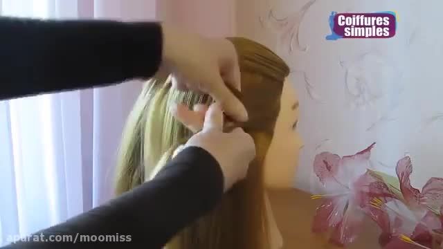 آموزش بافت مو/دخترونه برای موهای بلند