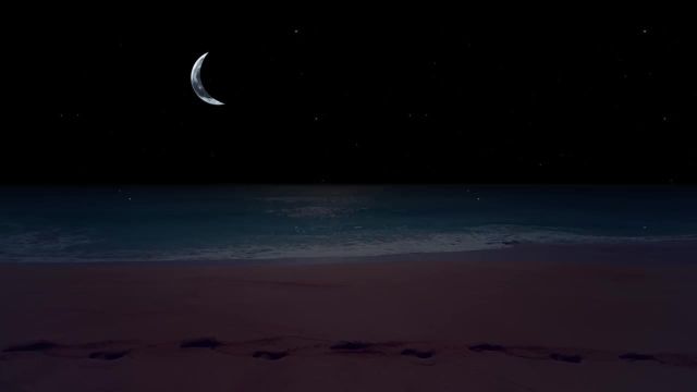 ساحل گرمسیری در شب | 8 ساعت امواج آرامش بخش اقیانوس برای خواب عمیق