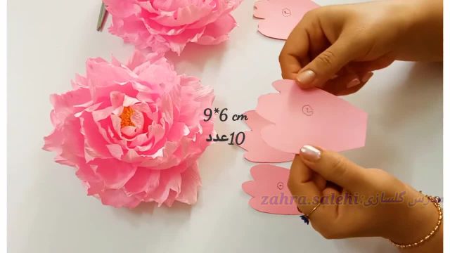 آموزش ساخت گل دکوراتیو با کاغذ کشی برای جشن‌ ها