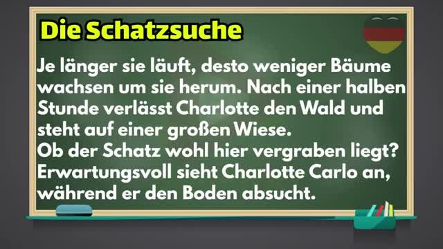 داستان زبان آلمانی سطح b | متن آلمانی Die Schatzsuche در جستجوی گنج