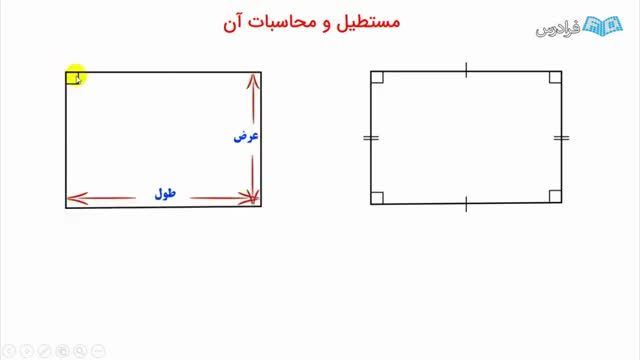 آموزش رایگان اشکال هندسی - مستطیل و محاسبات آن