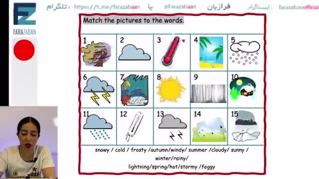 مکالمات روزمره انگلیسی درس 16 - لغات ضروری انگلیسی برای مکالمه در مورد آب و هوا