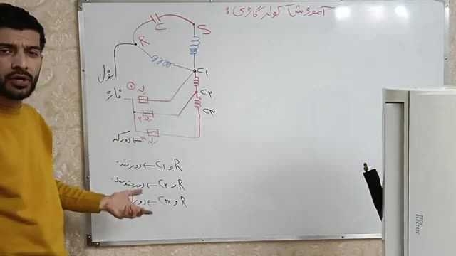 آموزش کولر گازی و نحوه سیم پیچی الکتروموتور (صفر تا صد)