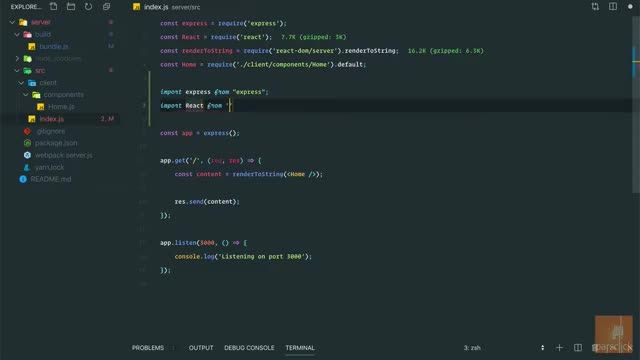 جلسه هفتم: آموزش تبدیل Commonjs به ES6 در ری اکت