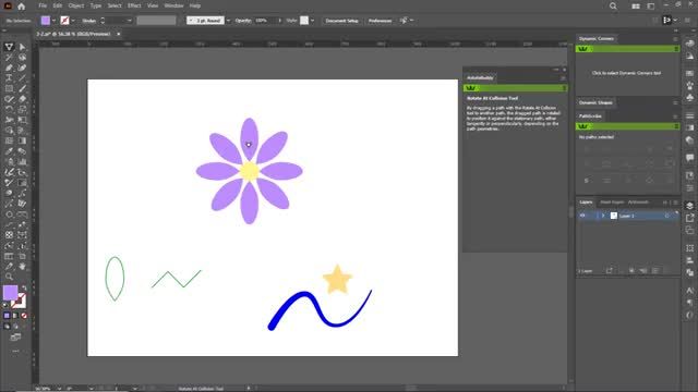 آموزش Illustrator رایگان | آشنایی با ابزار Rotate at collision در ایلوستریتور | قسمت 13