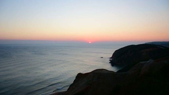 طلوع خورشید در ساحل | صدای امواج اقیانوس | فوتیج رایگان
