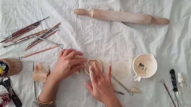 آموزش 2 ظرف دست ساز با تکنیک پینچ و اسلیپ (ساده و کاربردی)
