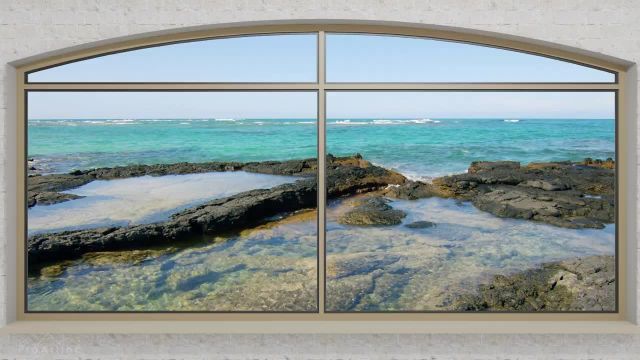 پنجره ای به بهشت ​​استوایی | 8 ساعت صداهای آرامش بخش امواج اقیانوس | قسمت 3