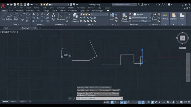 آموزش دستورات پرکاربرد اتوکد - دستور line