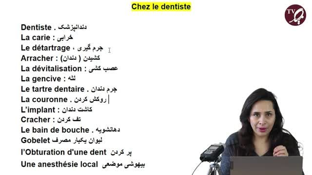 لغات و اصطلاحات مهم مربوط به دندانپزشکی در زبان فرانسه