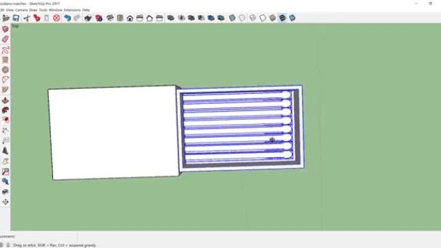 آموزش پروژه محور طراحی جعبه کبریت در اسکچاپ  با ابزار Follow me  | بخش دوم