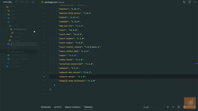 آموزش react رایگان (11) - ریفکتور کردن با webpack merge در ری اکت