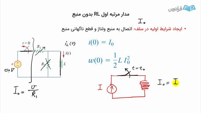 آموزش رایگان مدار مرتبه اول RL بدون منبع