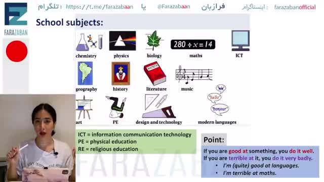 آموزش مکالمه زبان انگلیسی رایگان (تحصیلات) | درس هشتم