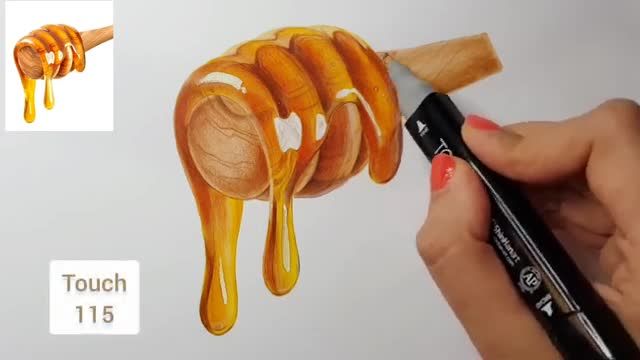 آموزش نقاشی هایپررئال با ماژیک و مداد رنگی (بخش دوم)