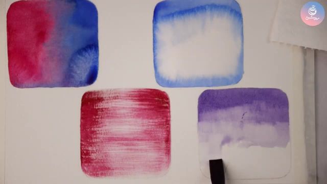 4 تکنیک اصلی رنگ آمیزی در نقاشی آبرنگ و تفاوت آنها بصورت عملی