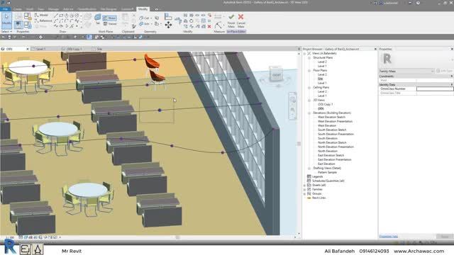 آموزش جامع نرم افزار رویت - طراحی داخلی پارامتریک در Revit