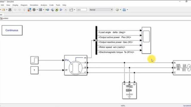 آموزش نرم افزار سیمولینک متلب (‌شبیه سازی موتور سنکرون)