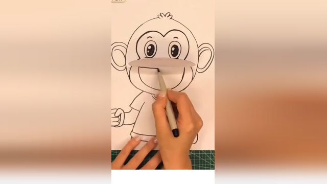 نقاشی میمون کوچولو
