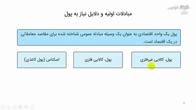 آموزش رایگان درس مبانی بانکداری و مدیریت بانک - شناخت و تعریف پول