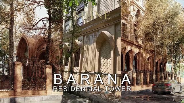 طراحی و اجرای داخلی و خارجی برج مسکونی بارانا در بلوار اندرزگو