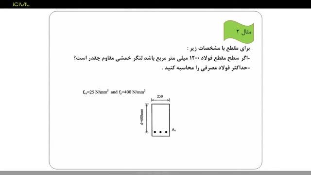 آموزش ویدئویی درس بتن 1 - آموزش خمش تیرها