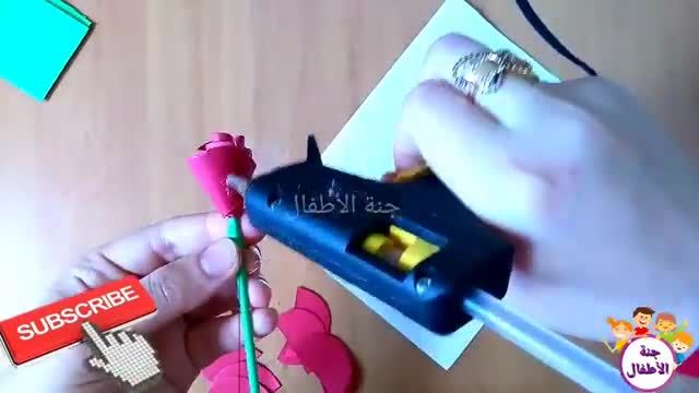 ساده ترین روش ساخت گل رز کاغذی برای روز مادر | آموزش کاردستی کاغذی