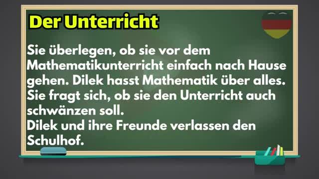 داستان کوتاه Der Unterricht به زبان آلمانی | متن آلمانی برای سطح B1 | قسمت 33