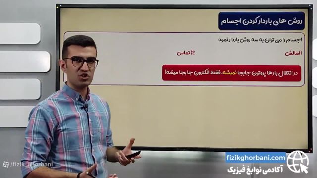 بهترین آموزش فصل الکتریسیته ساکن فیزیک یازدهم_انواع روش های باردار شدن اجسام