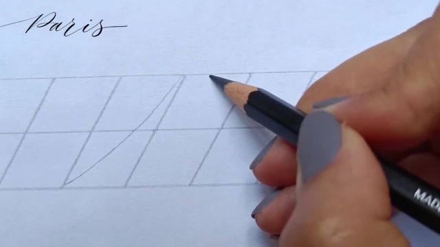 آموزش خوشنویسی انگلیسی با مداد  طراحی