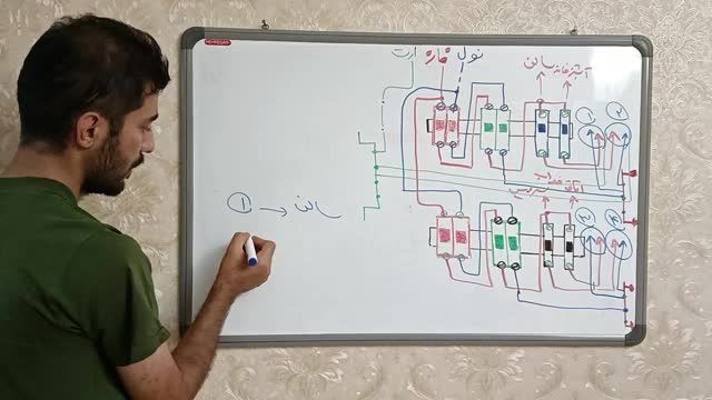 اموزش کامل سیمکشی تابلو برق با 2 عدد محافظ جان