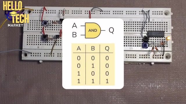 تشریح عملکرد مدار منطقی NAND بصورت عملی + تست مدار در 3 حالت مختلف